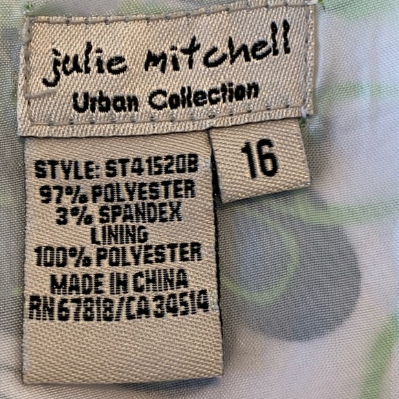 JULIE MITCHELL URBAN COLLECTION FIT & FLARE FLORAL SKIRT.  WOMEN’S SZ 16 - Picture 5 of 6